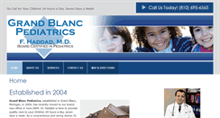 Desktop Screenshot of grandblancpediatrics.com