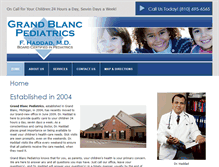 Tablet Screenshot of grandblancpediatrics.com